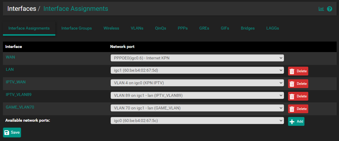 interfaces