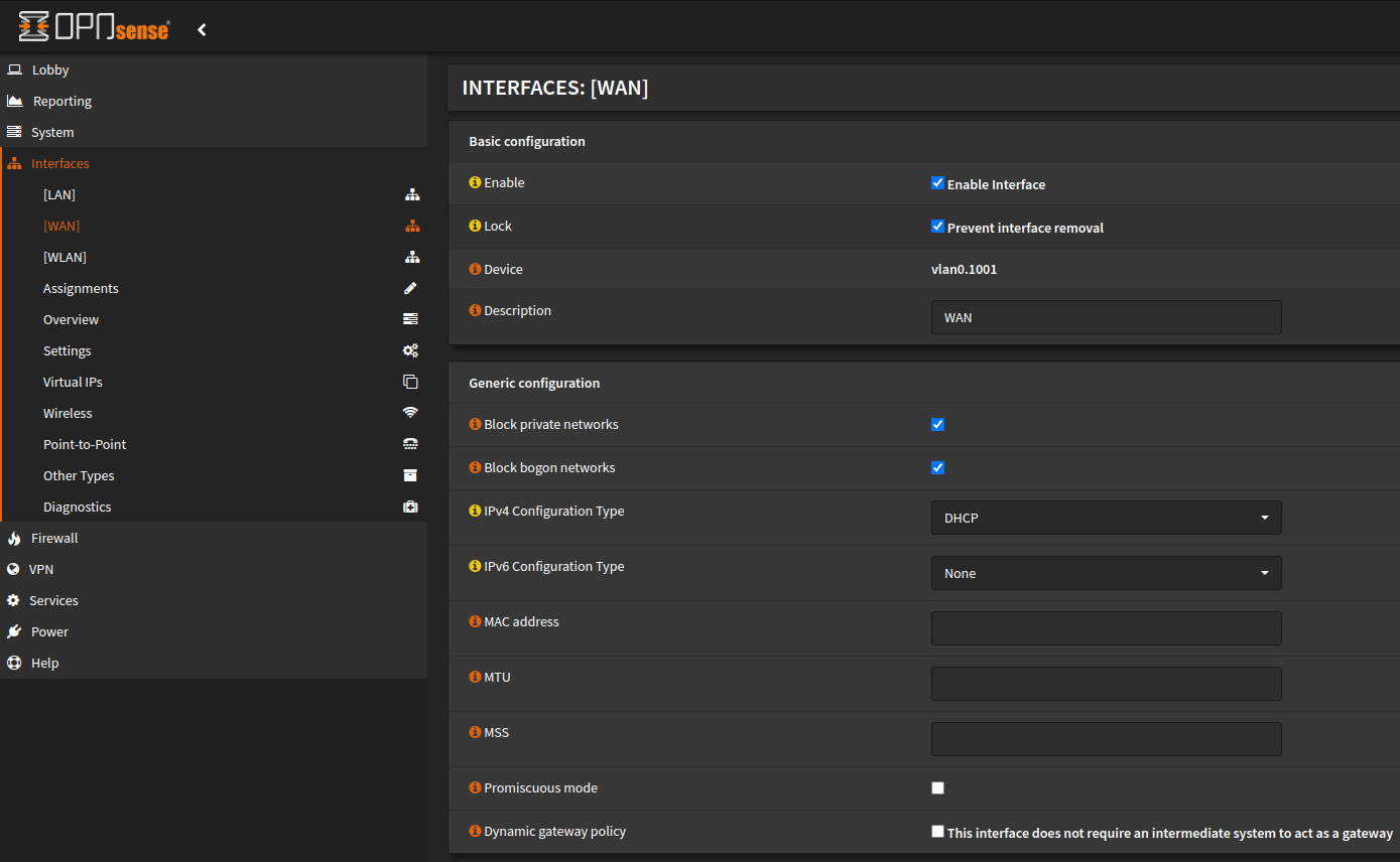 InterfaceWAN